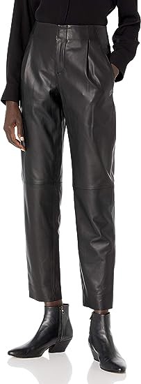 Vince leather tapered pants for women
